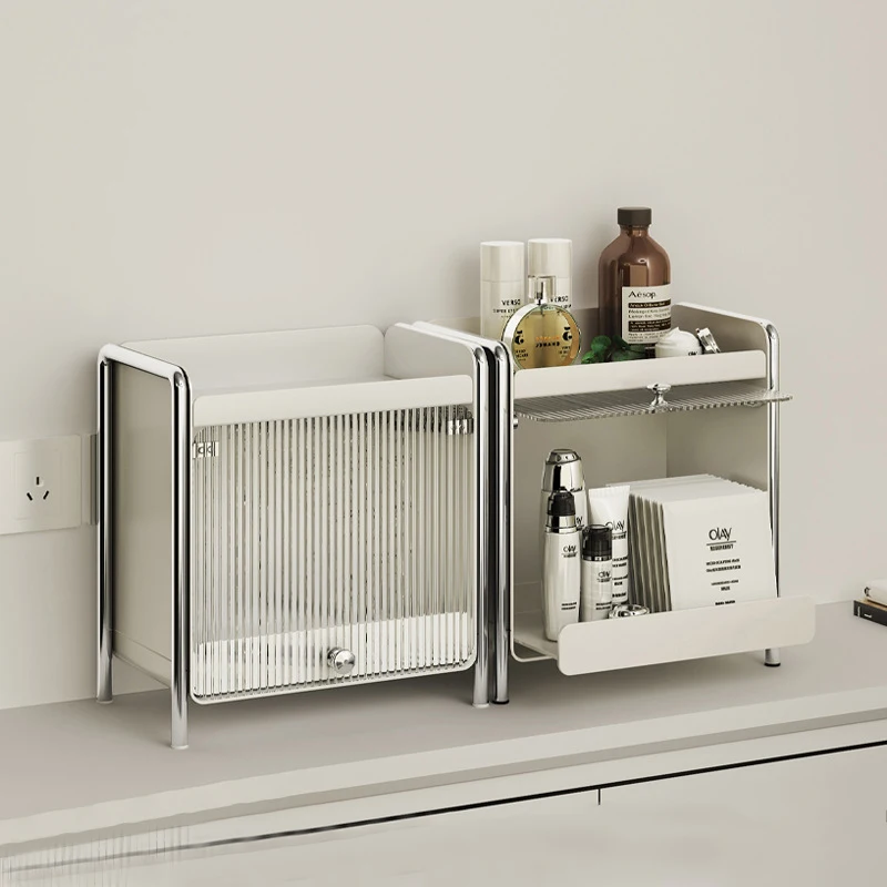 Yamazaki Home Bathroom Storage - Organizador de mesa armário de armazenamento