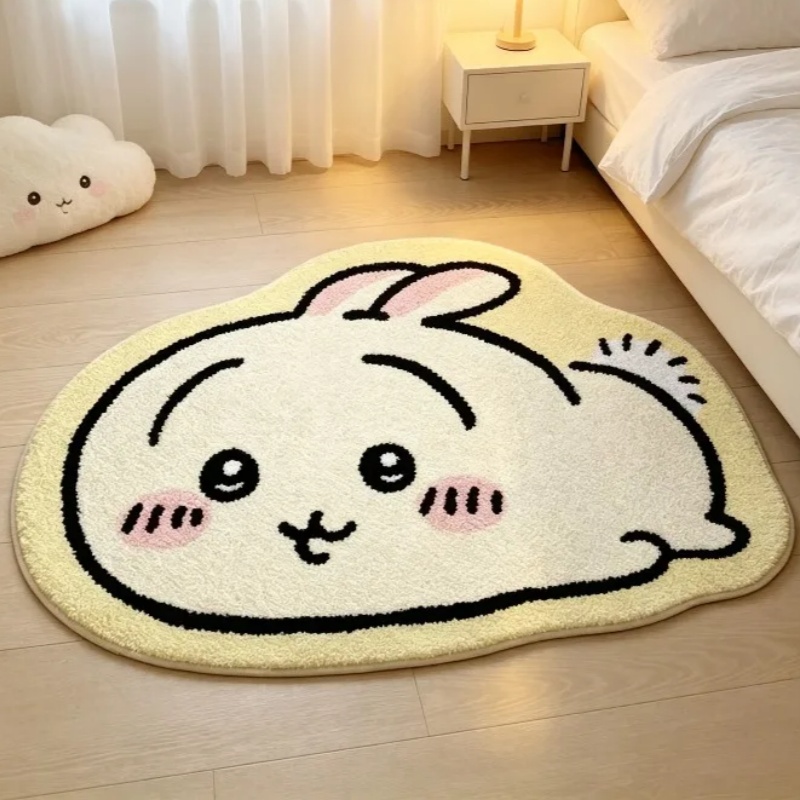 Home Center Bathroom Accessories - Tapete de Pelúcia Chiikawa Anime Hachiware