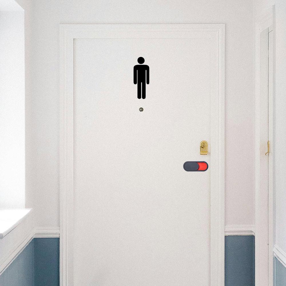 Home Bathroom Occupied Sign - Placa de Acrílico Deslizante 