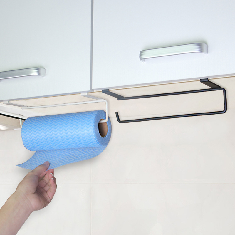 Toilet Paper Holder - Prateleira higiênica branca/preta, rack de rolo