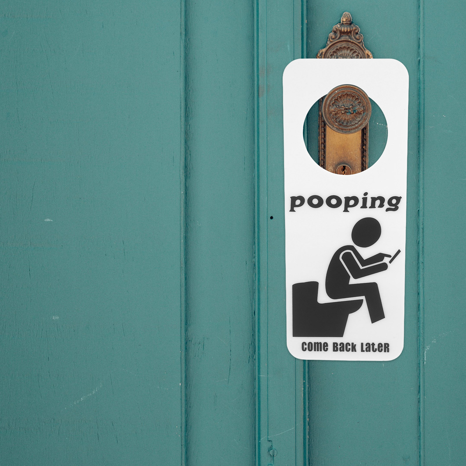 Placa de Porta de Banheiro Ocu - Home Bathroom Occupied Sign avaliação e preço