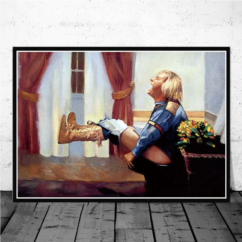 Engraçado pintura a óleo em te - Home Movie Bathroom Scene avaliação e preço