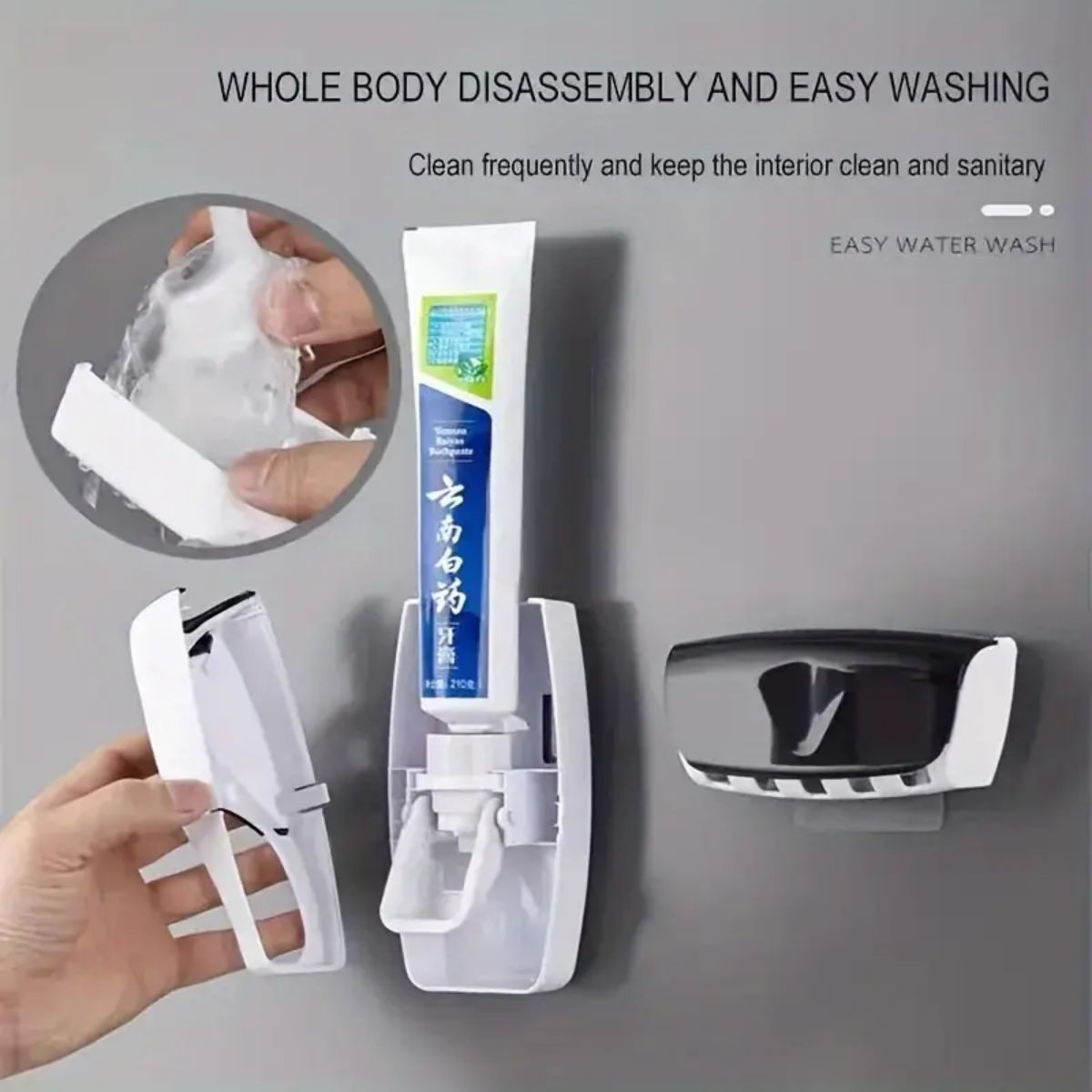 1 conjunto de dispensador auto - Toothbrush Holder Set avaliação e preço