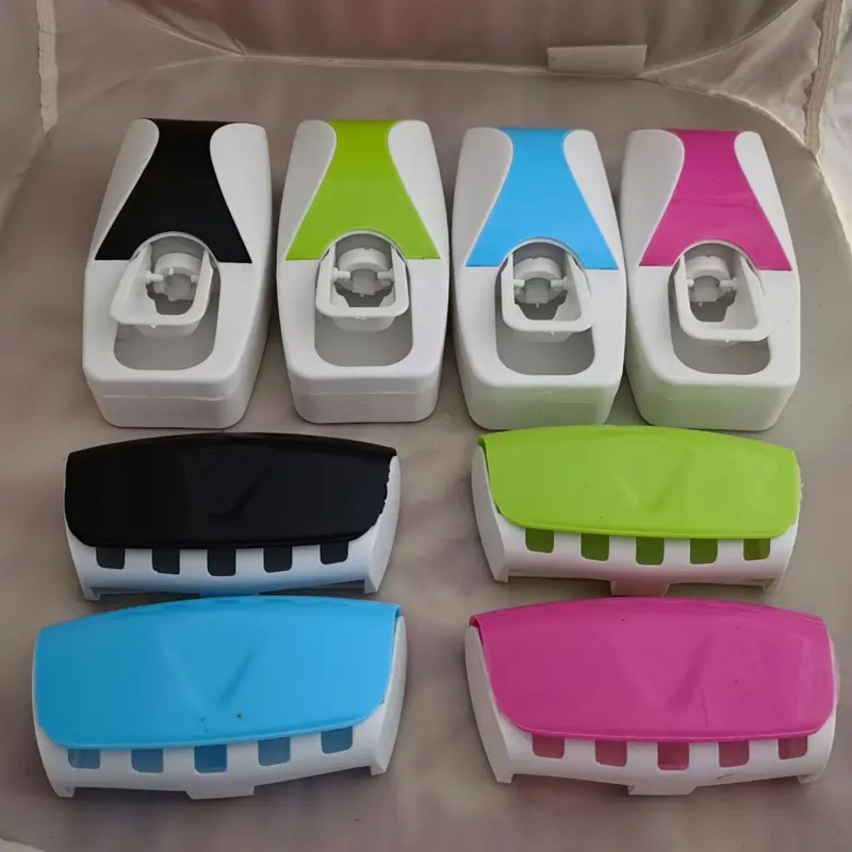 1 conjunto de dispensador auto - Toothbrush Holder Set avaliação e preço