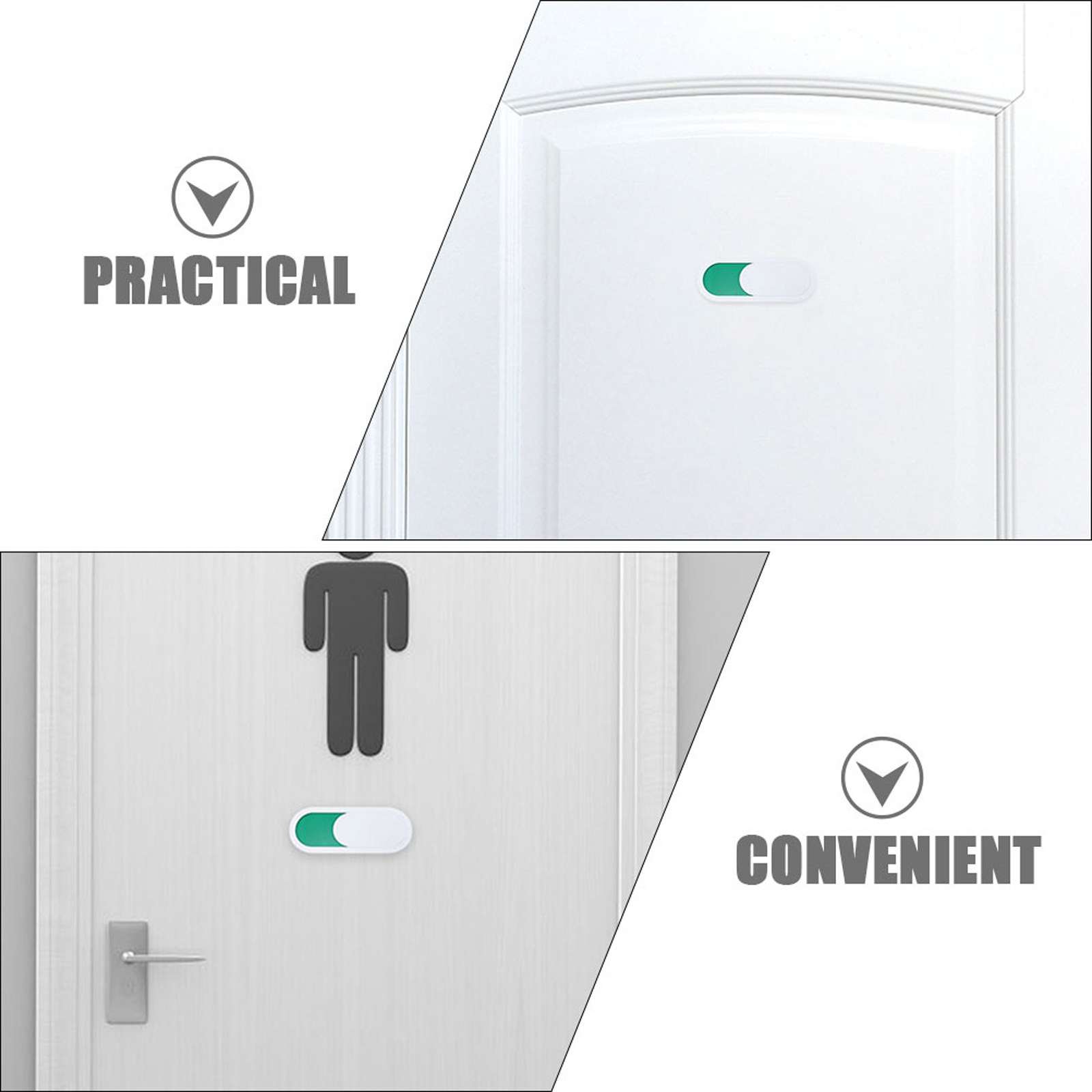 2 unidades de placa deslizante - Home Bathroom Occupied Sign avaliação e preço